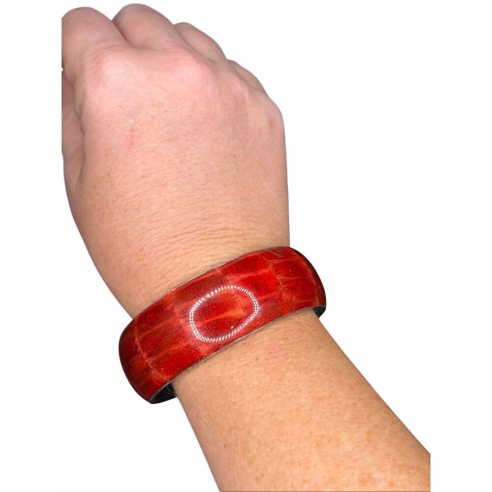 Boutique Red Bangle Bracelet